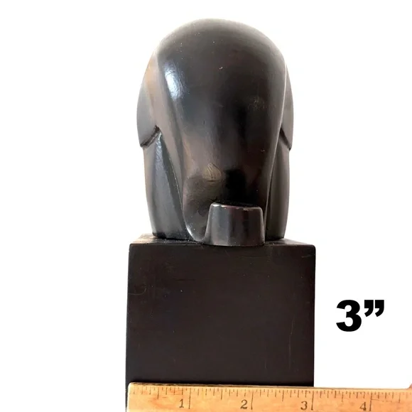 elephant WEST ELM figure black mid-century abstract 3x6.5 Ferdinand Parpan - Picture 7 of 13